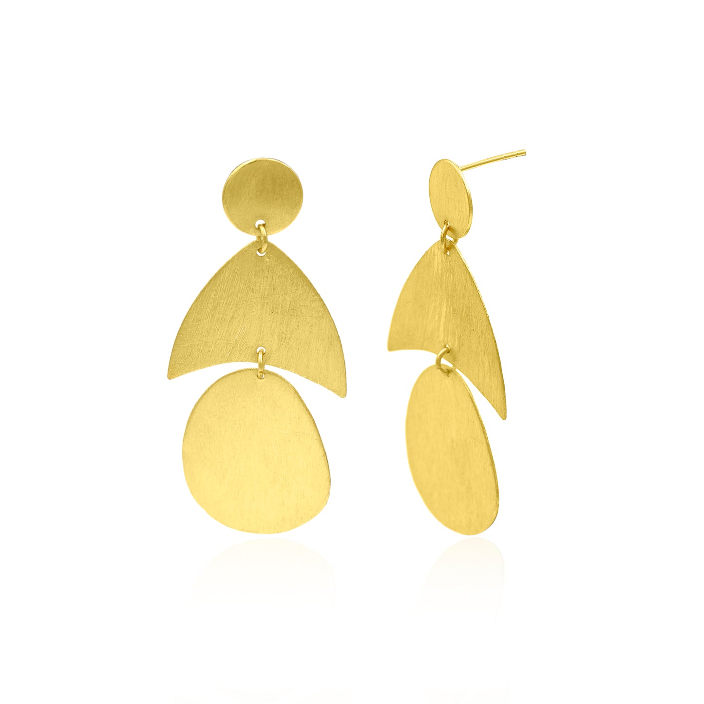 Pear Huggie Stud Earrings