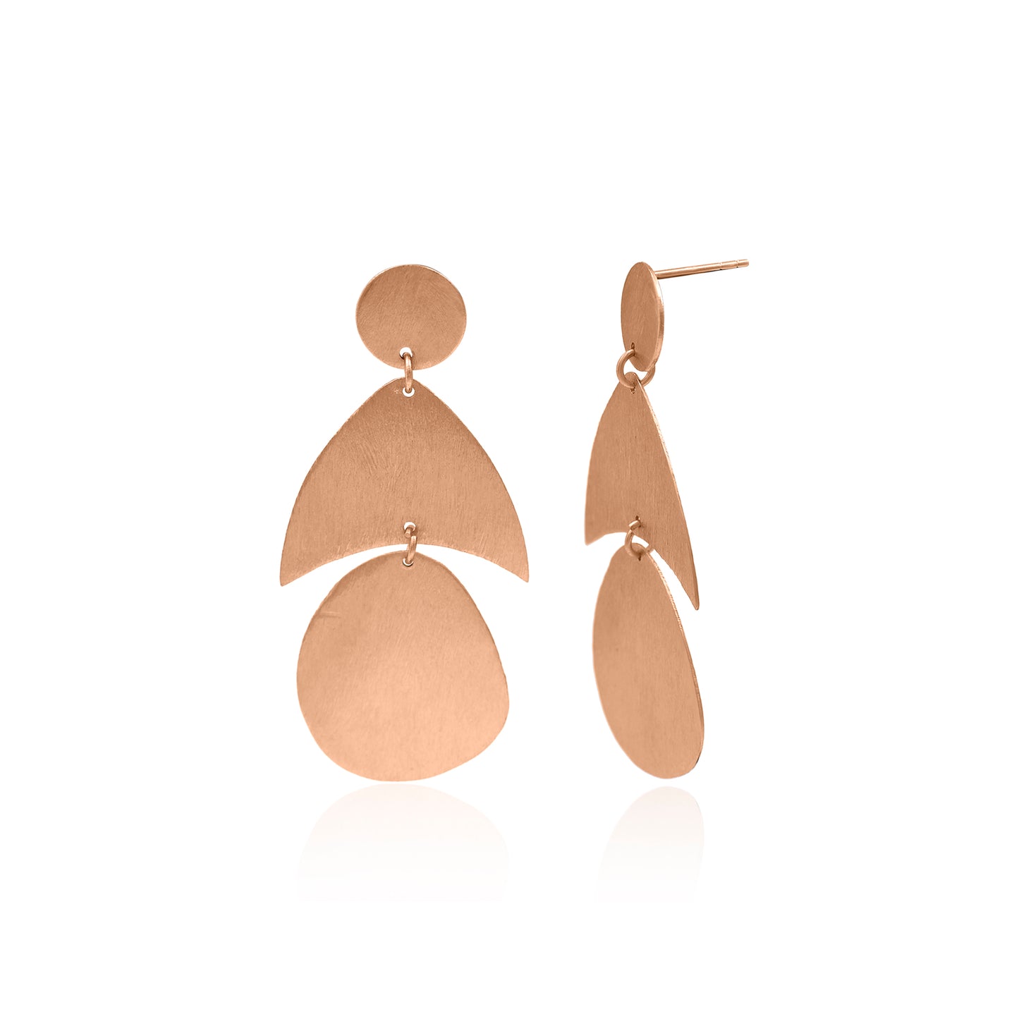 Pear Huggie Stud Earrings