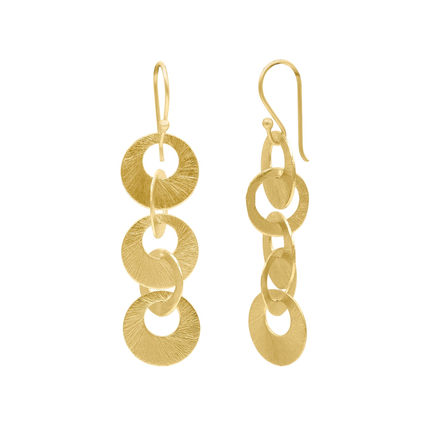 Circle Link Hook Earrings