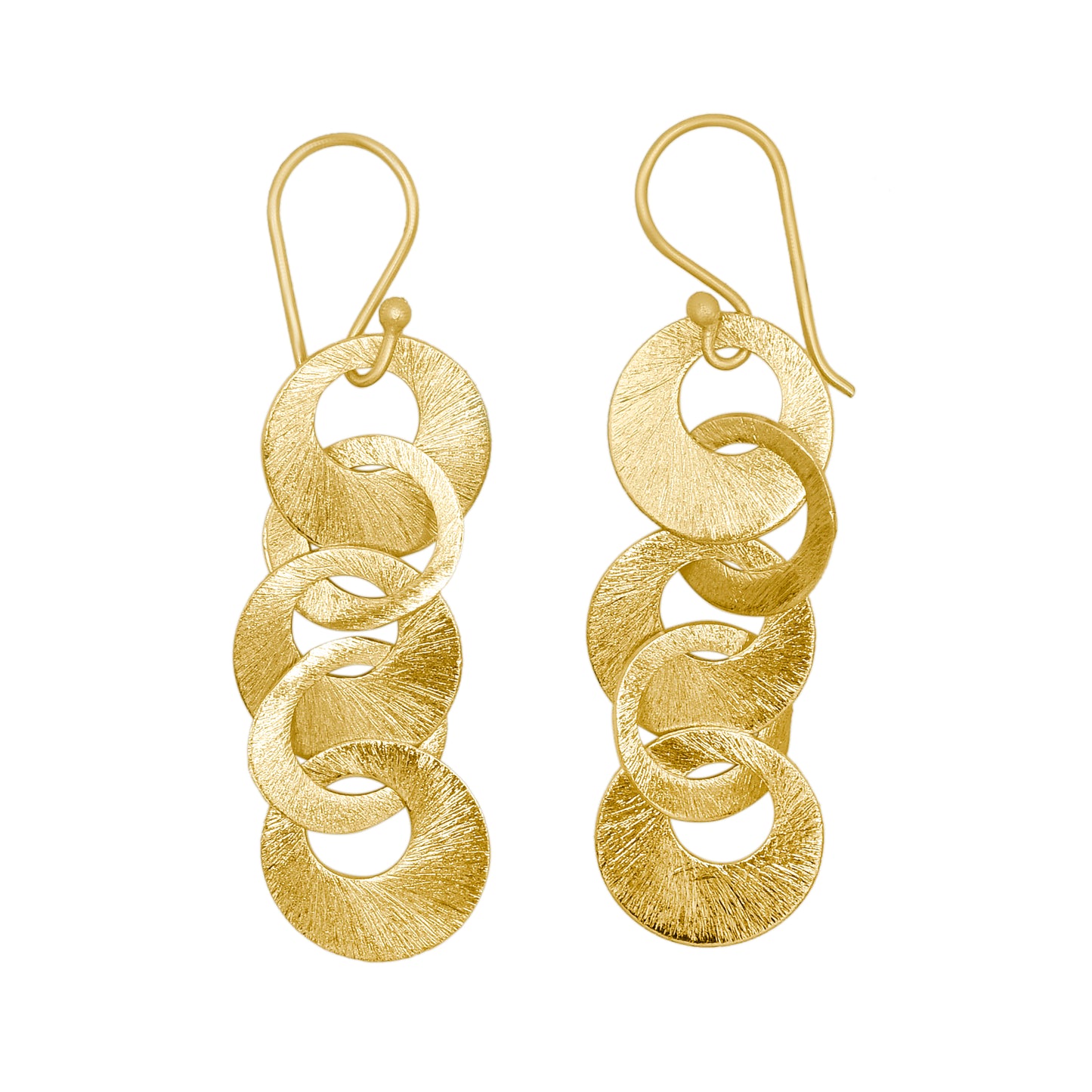 Circle Link Hook Earrings