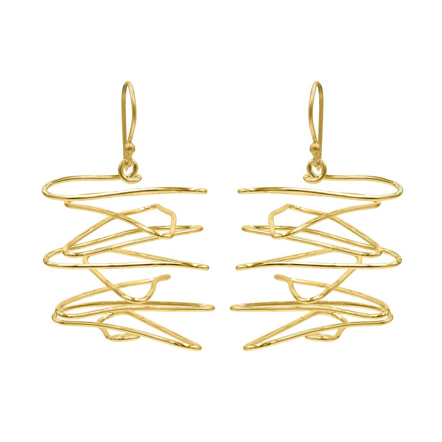 Spiral Splendor Hook Earrings