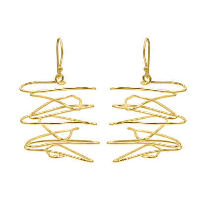 Spiral Splendor Hook Earrings