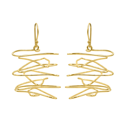 Spiral Splendor Hook Earrings