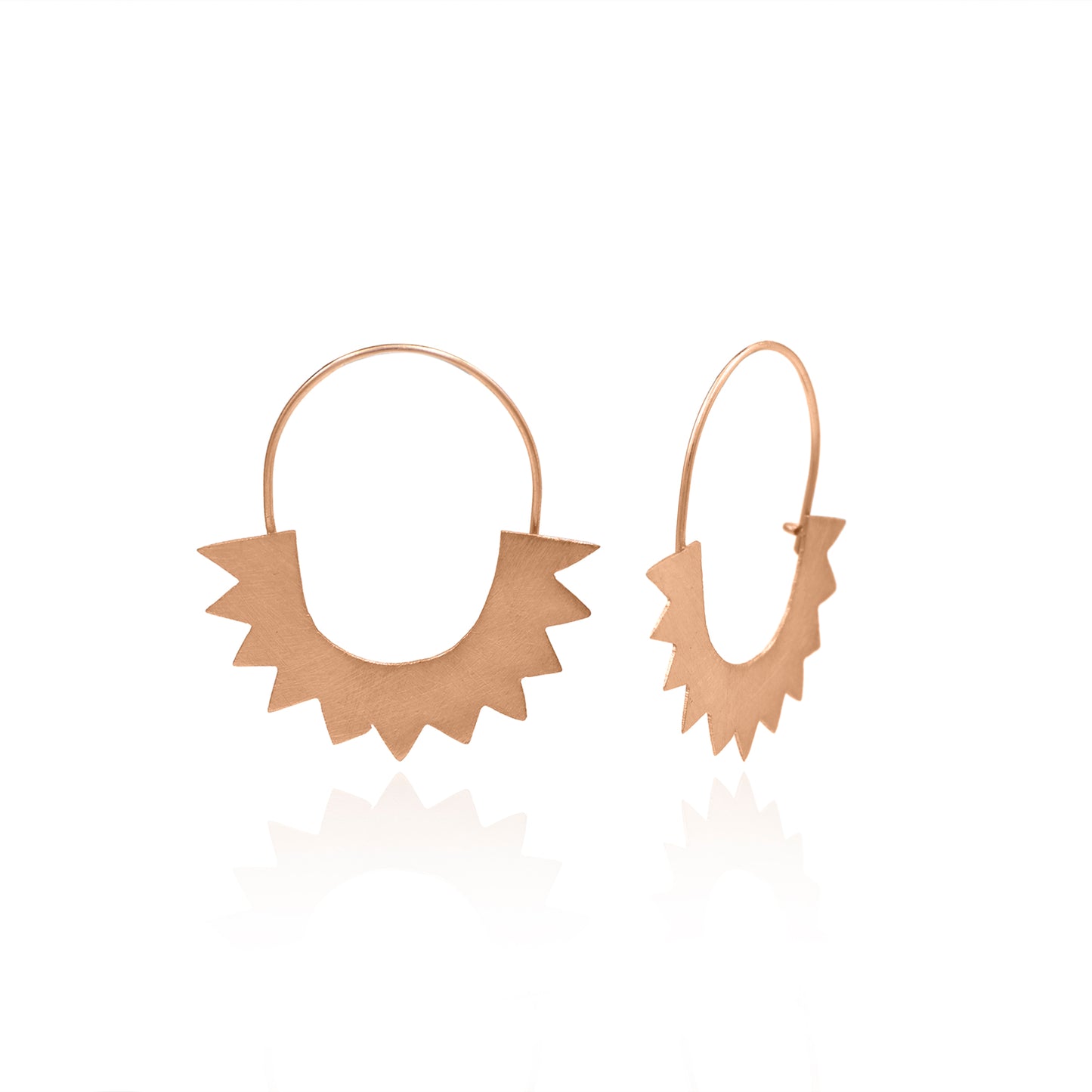 Rays Of The Sun Hoop Earrings