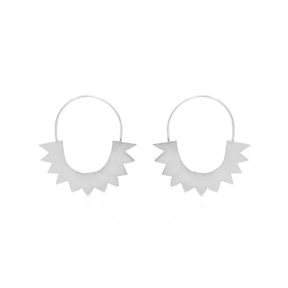 Rays Of The Sun Hoop Earrings