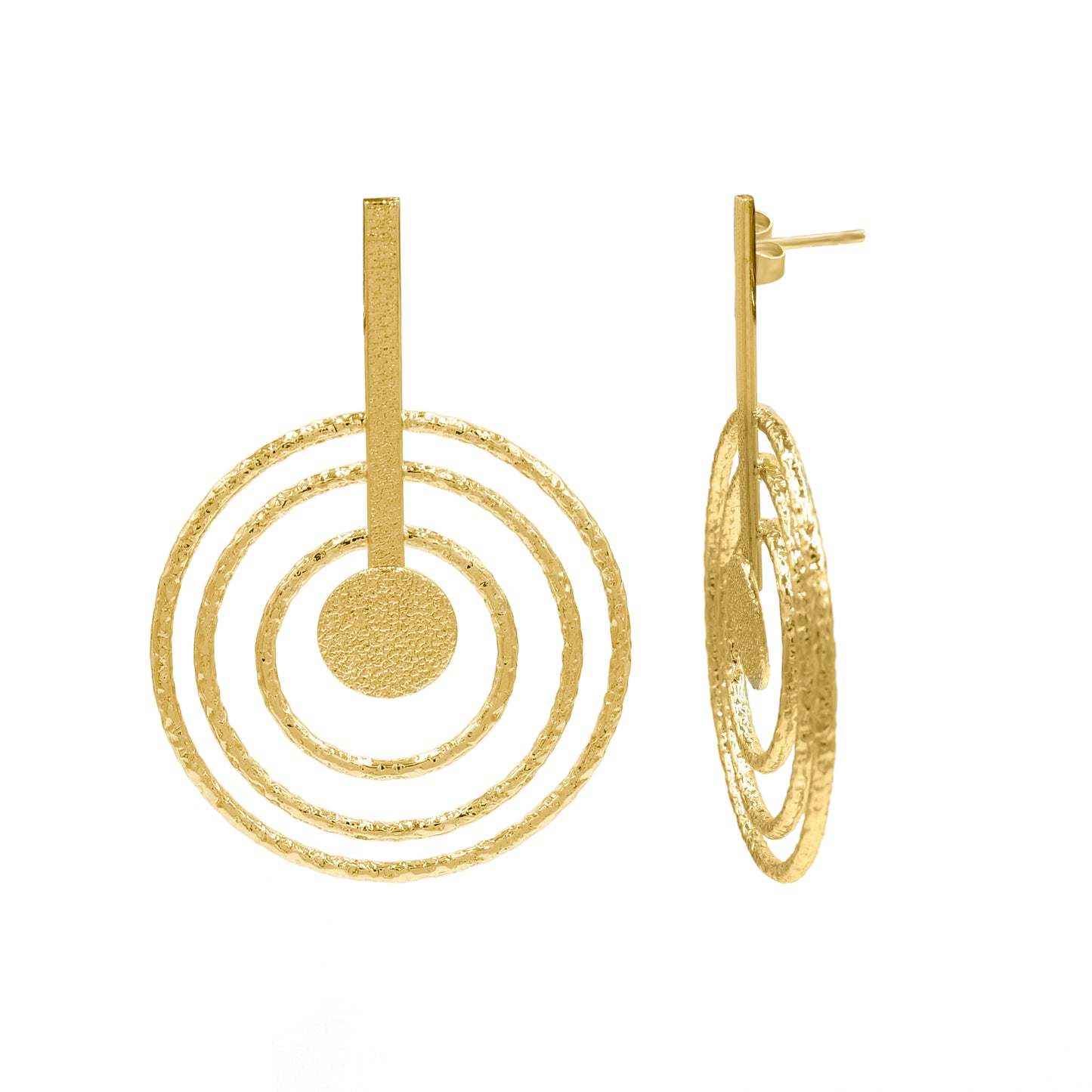 Concentric Love Stud Earrings