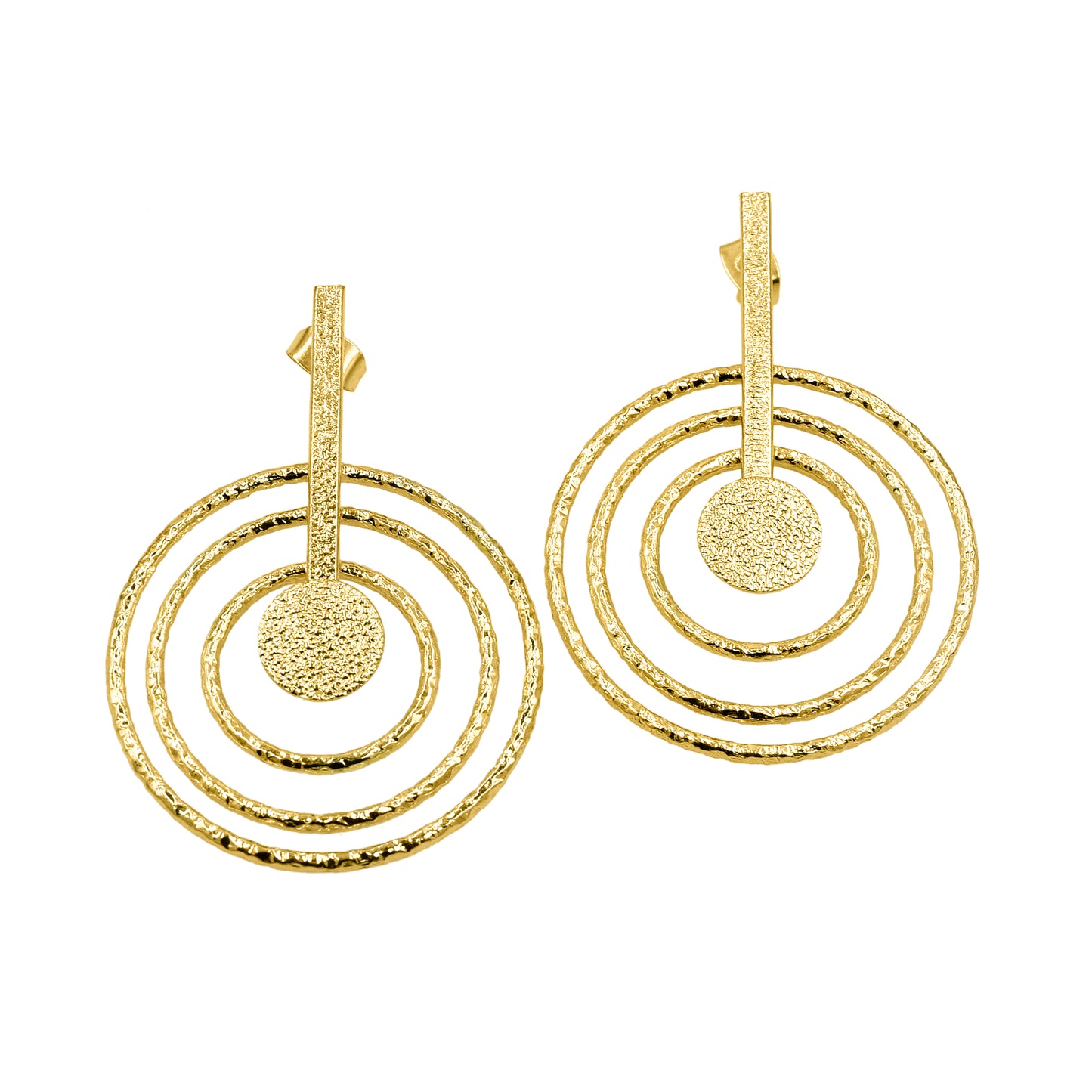 Concentric Love Stud Earrings