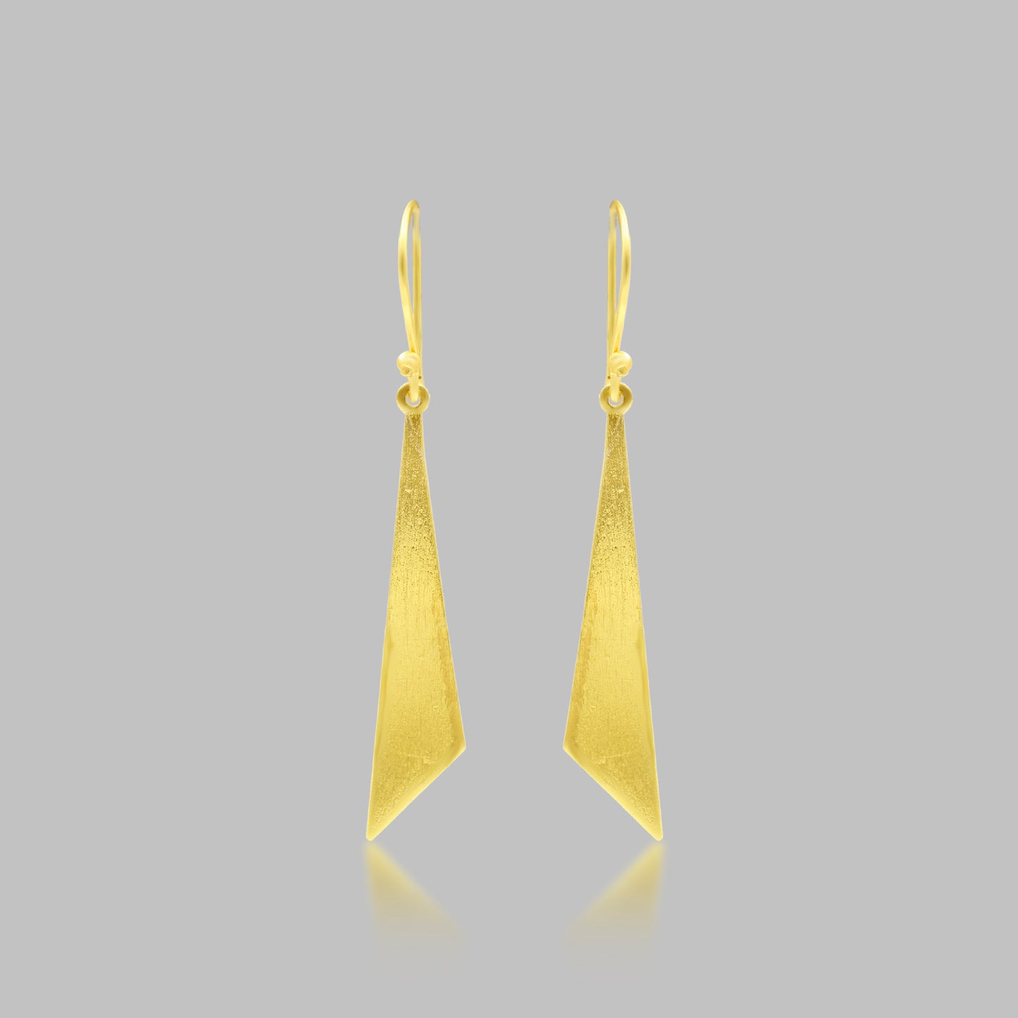 Golden Blade Hook Earrings