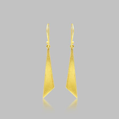 Golden Blade Hook Earrings