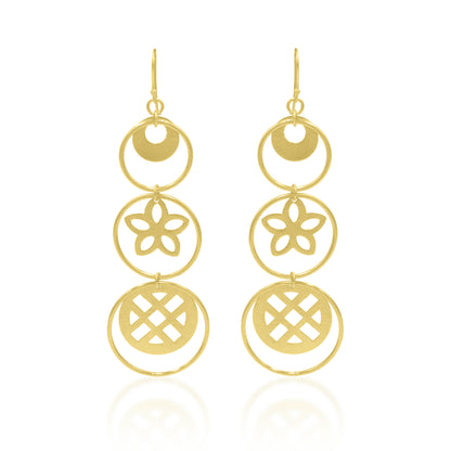 Floral Trail Hook Earrings