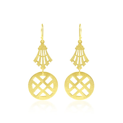 Wreath Of Life Hook Earrings