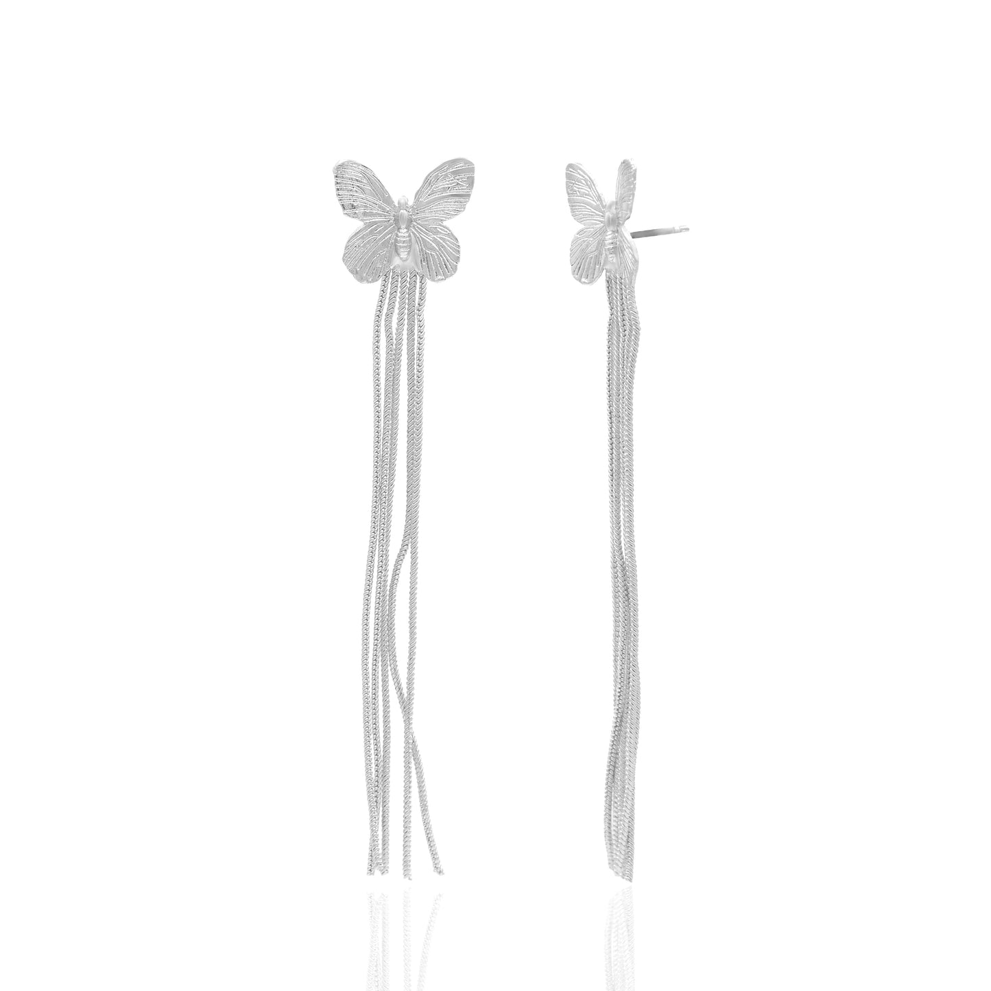 Threads Of Butterfly Stud Earrings