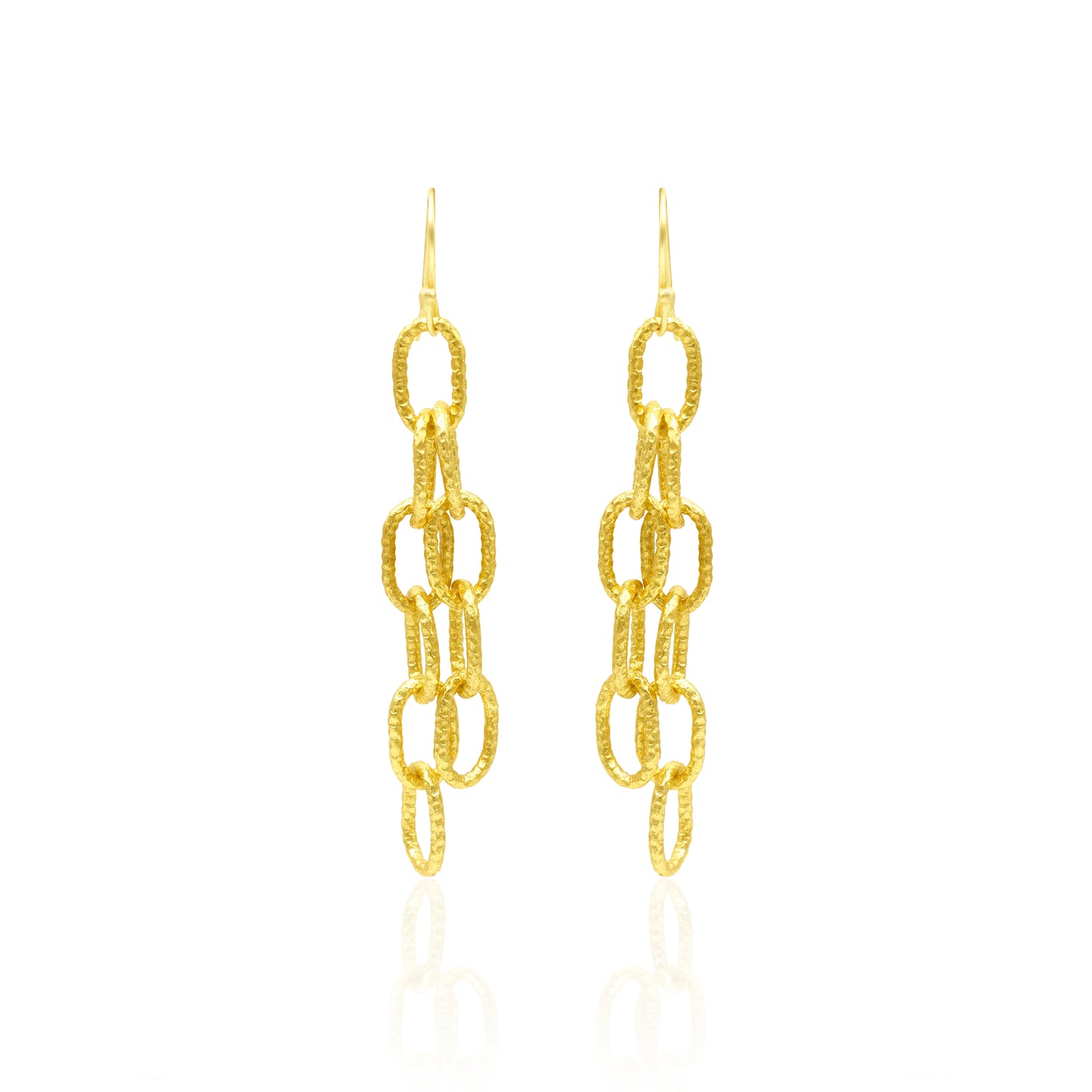 Oval Link Hook Earrings