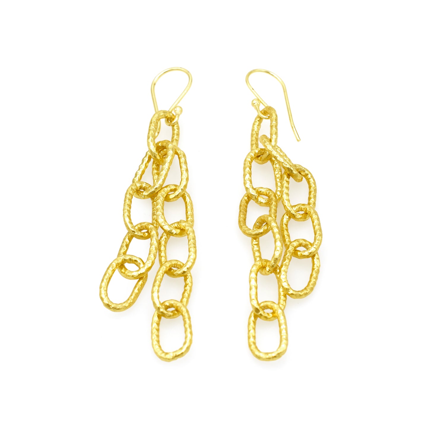 Oval Link Hook Earrings