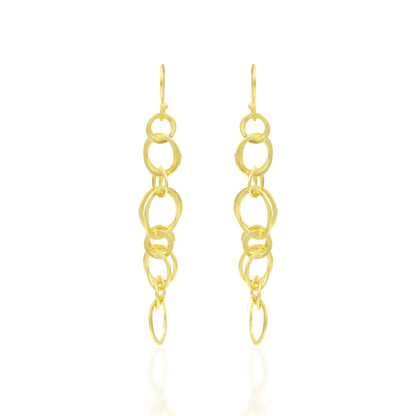 Circled Link Hook Earrings