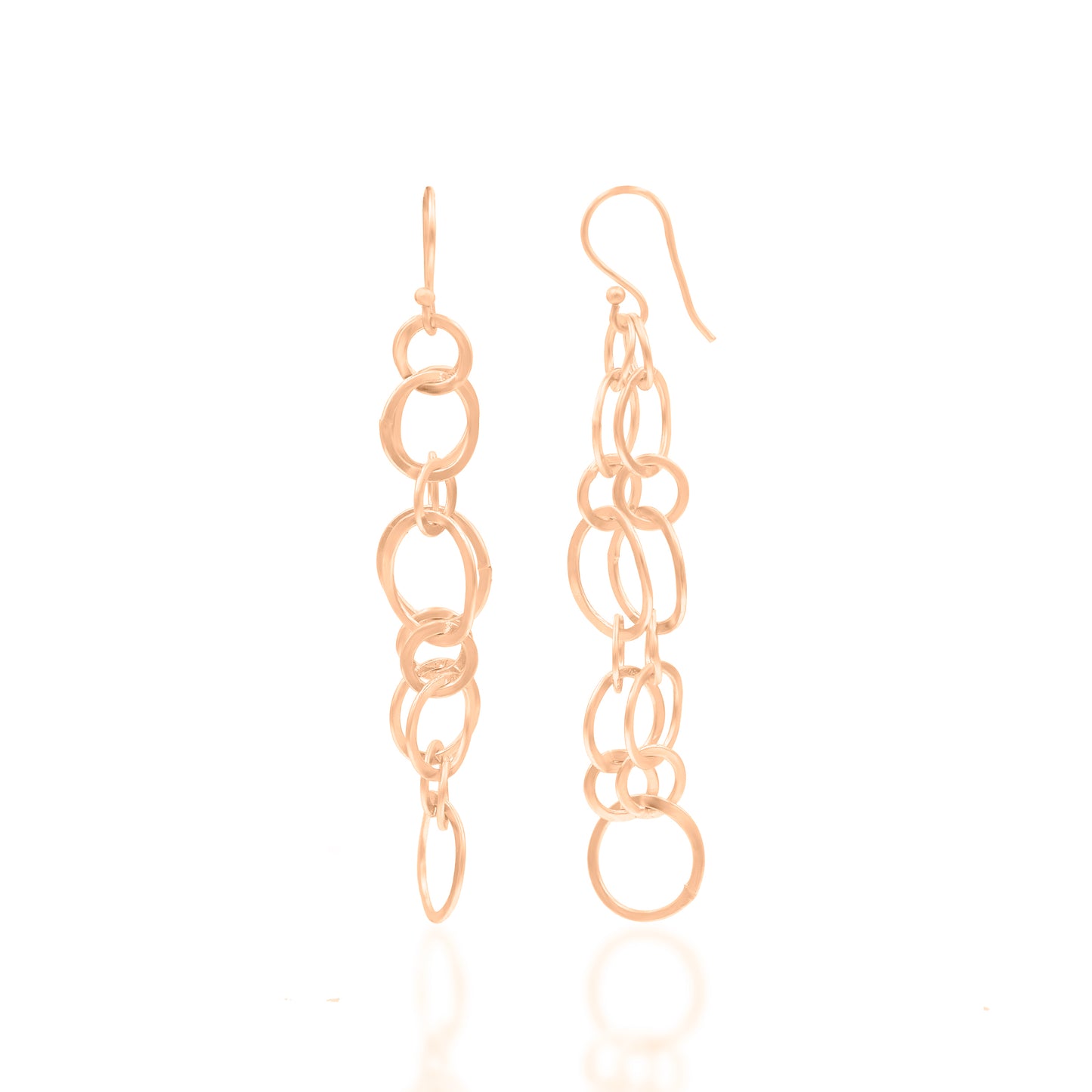 Circled Link Hook Earrings