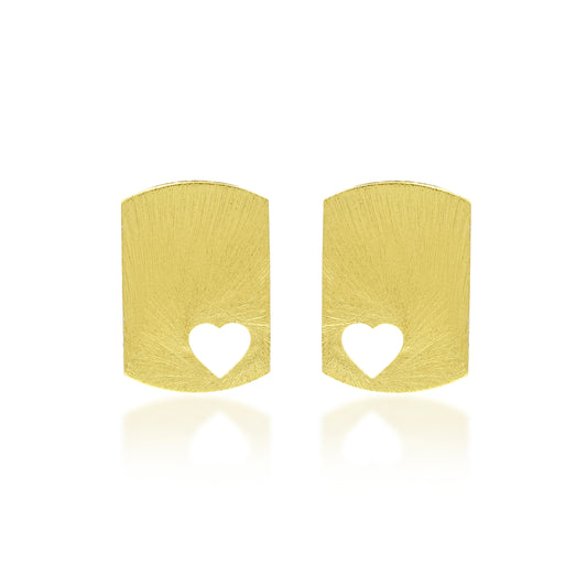 Lock In My Heart Stud Earrings