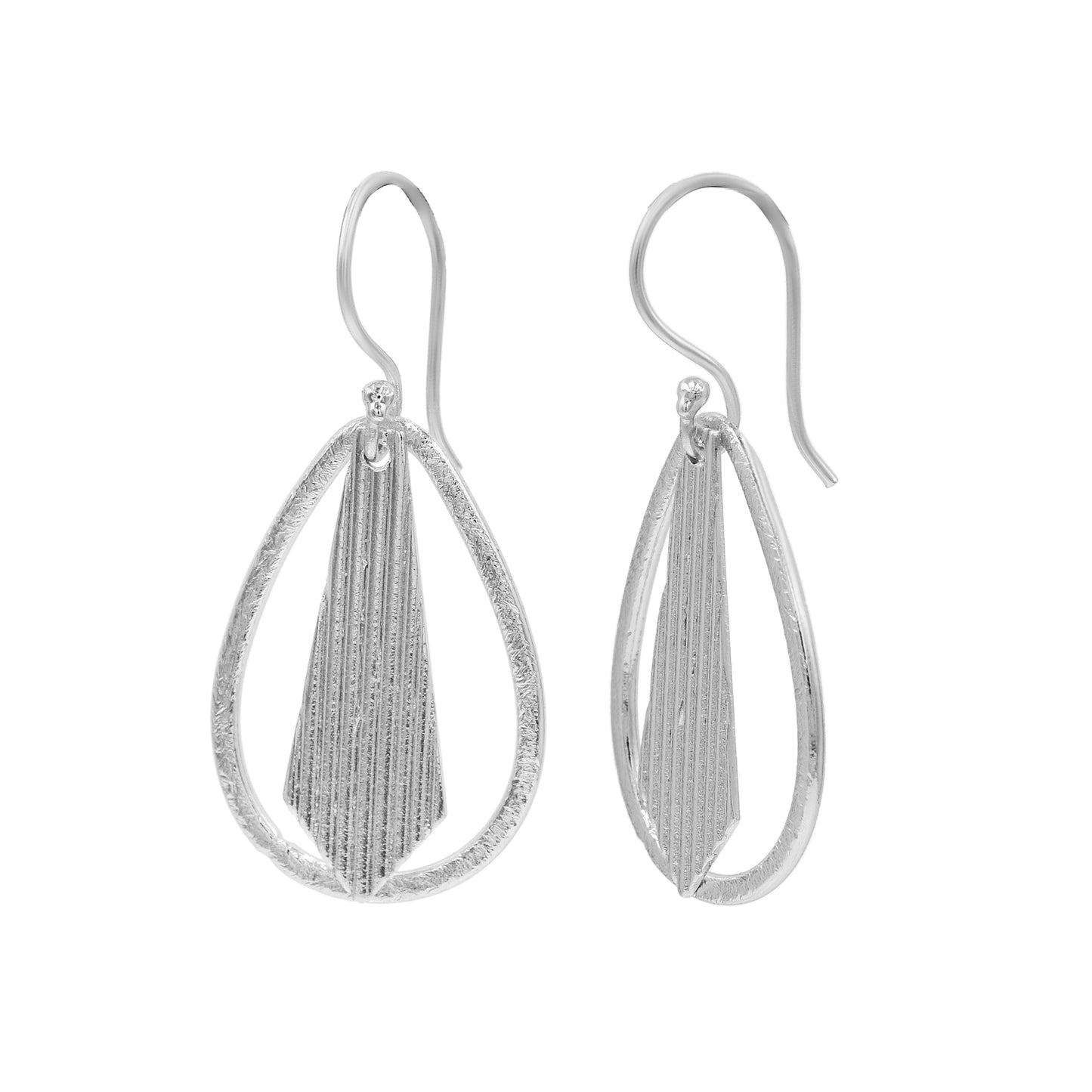 Tie Drop Hook Earrings