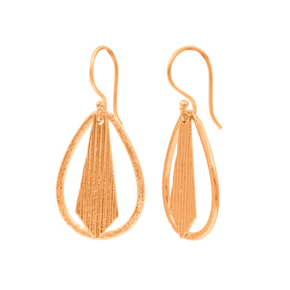 Tie Drop Hook Earrings