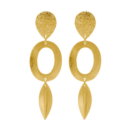 Geometric Grace Stud Earrings