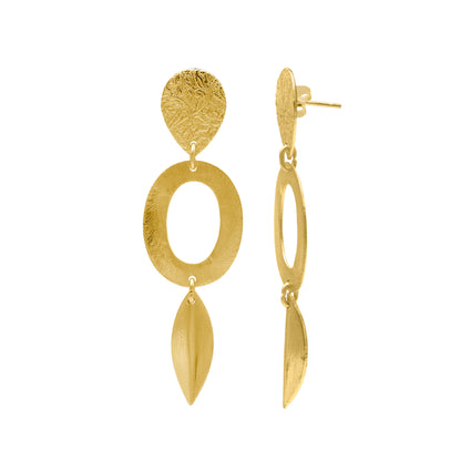 Geometric Grace Stud Earrings