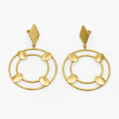 Corners Go Around Stud Earrings