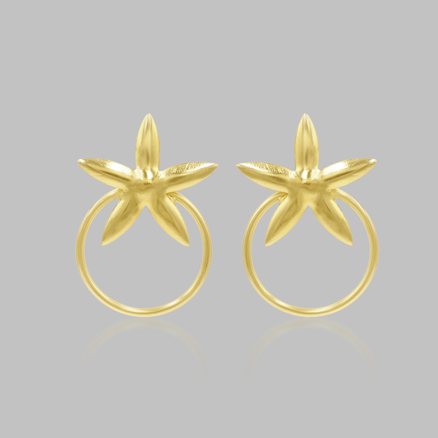 Floral Tiara Stud Earrings