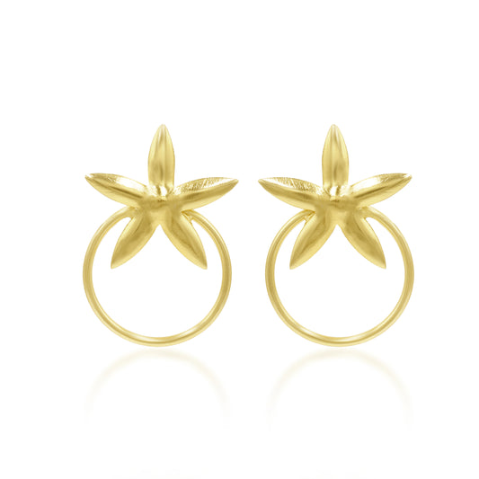 Floral Tiara Stud Earrings