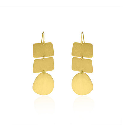 Cuboidal Drop Hook Earrings
