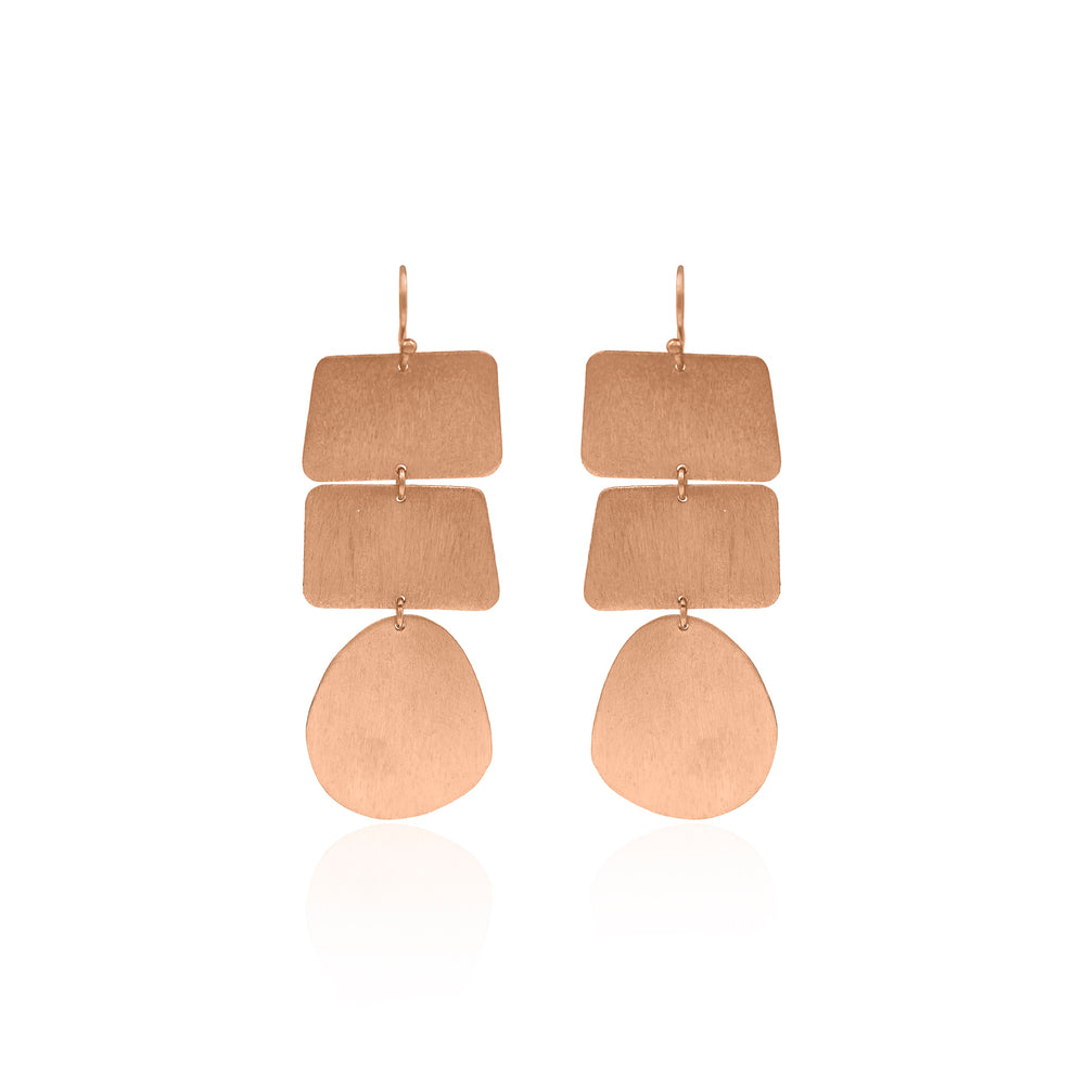 Cuboidal Drop Hook Earrings