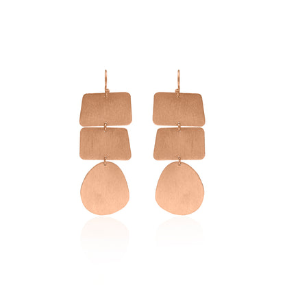 Cuboidal Drop Hook Earrings
