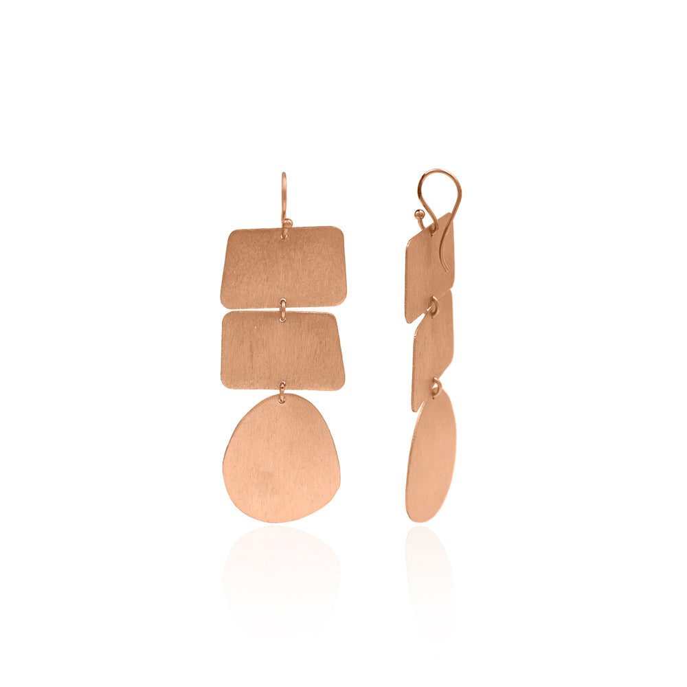 Cuboidal Drop Hook Earrings