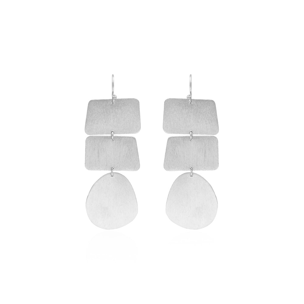 Cuboidal Drop Hook Earrings