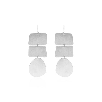 Cuboidal Drop Hook Earrings
