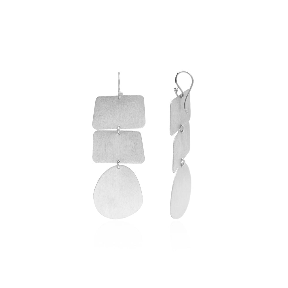 Cuboidal Drop Hook Earrings