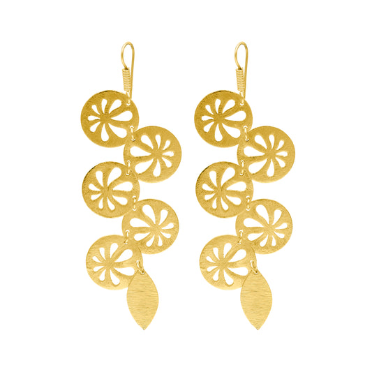 Flower Blast Hook Earrings