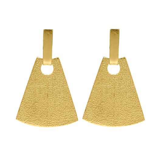 Brushed Cone Stud Earrings