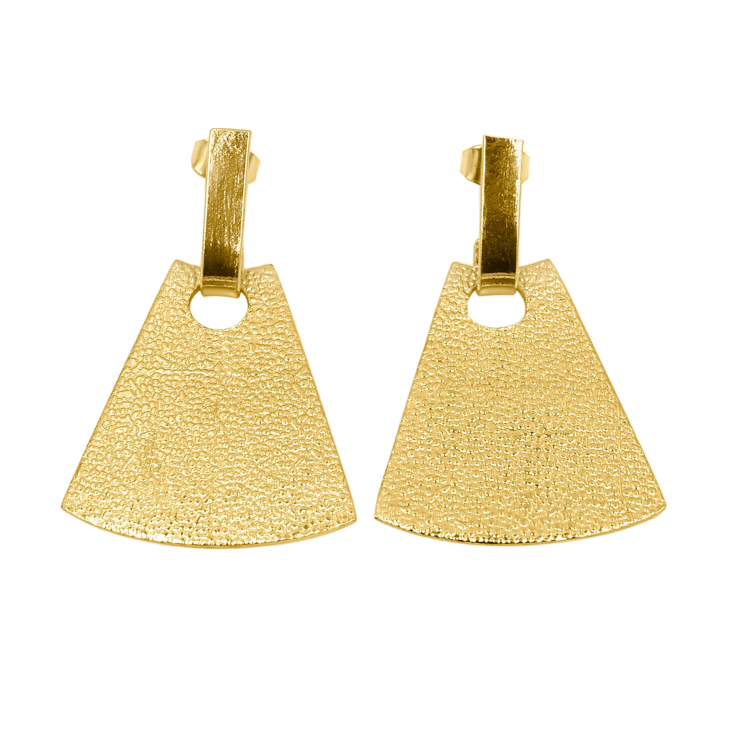 Brushed Cone Stud Earrings