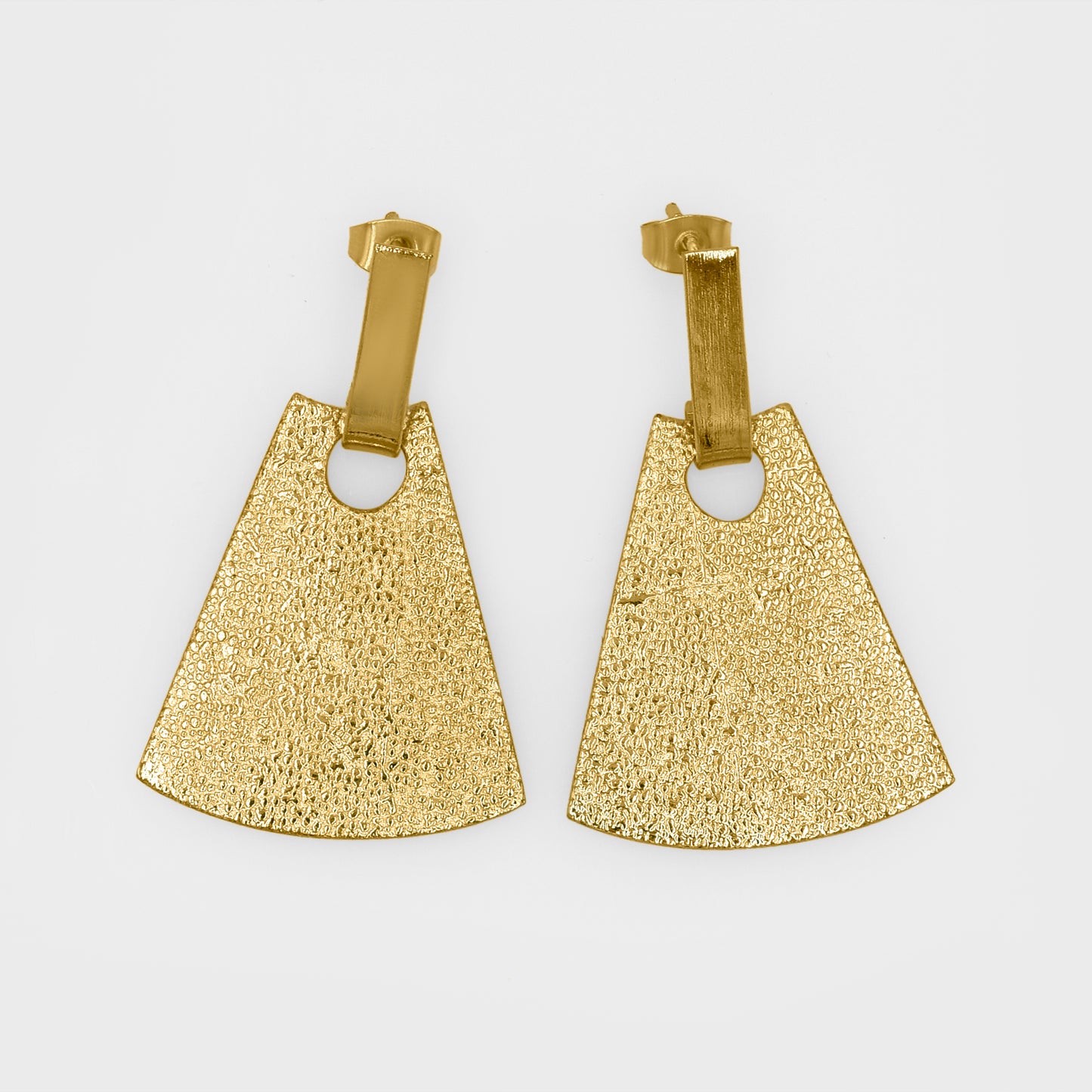 Brushed Cone Stud Earrings