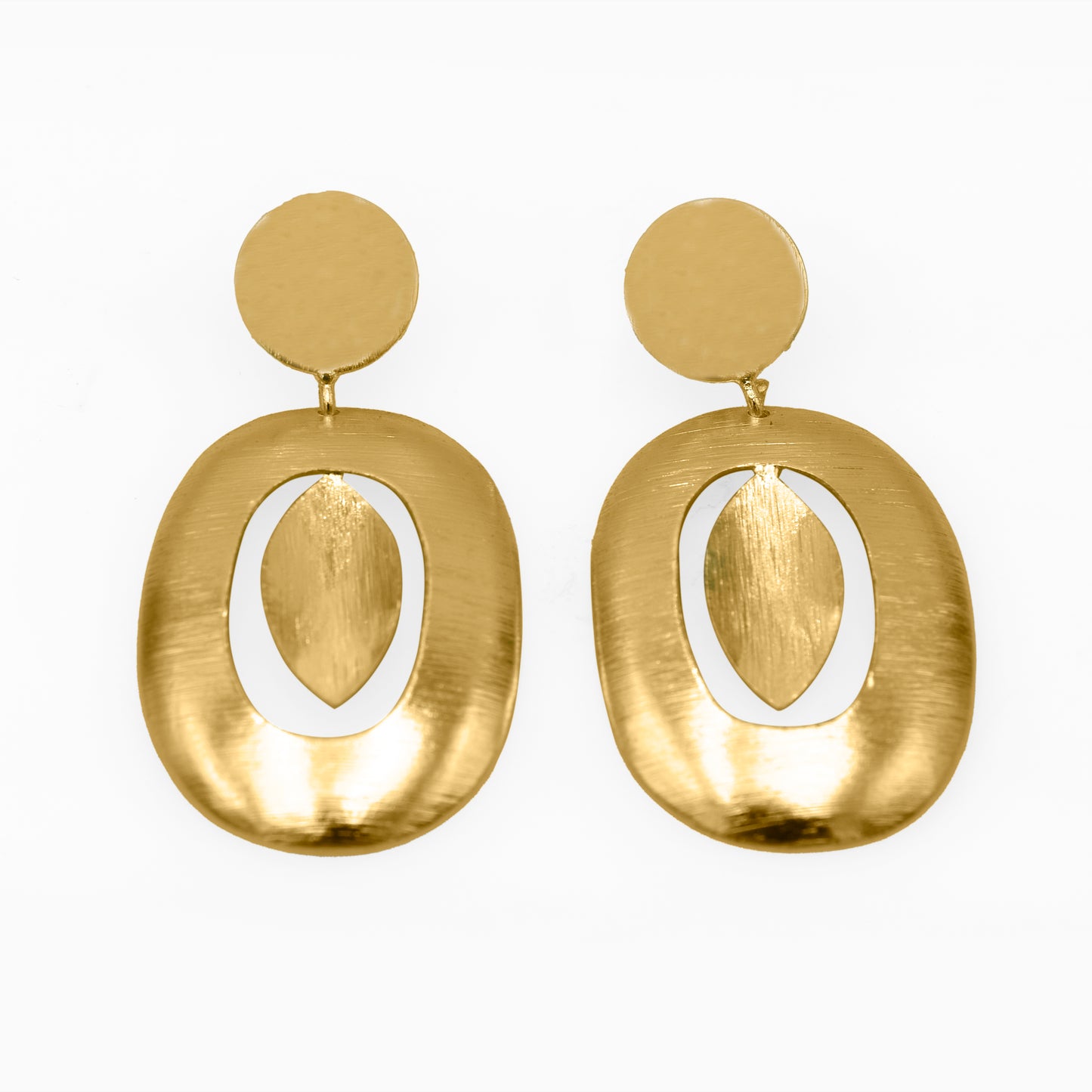 Oblongata Drop Stud Earrings