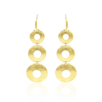 Ascending Circles Hook Earrings
