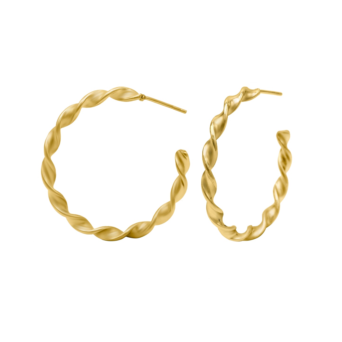 Twisted Circle Hoop Earrings