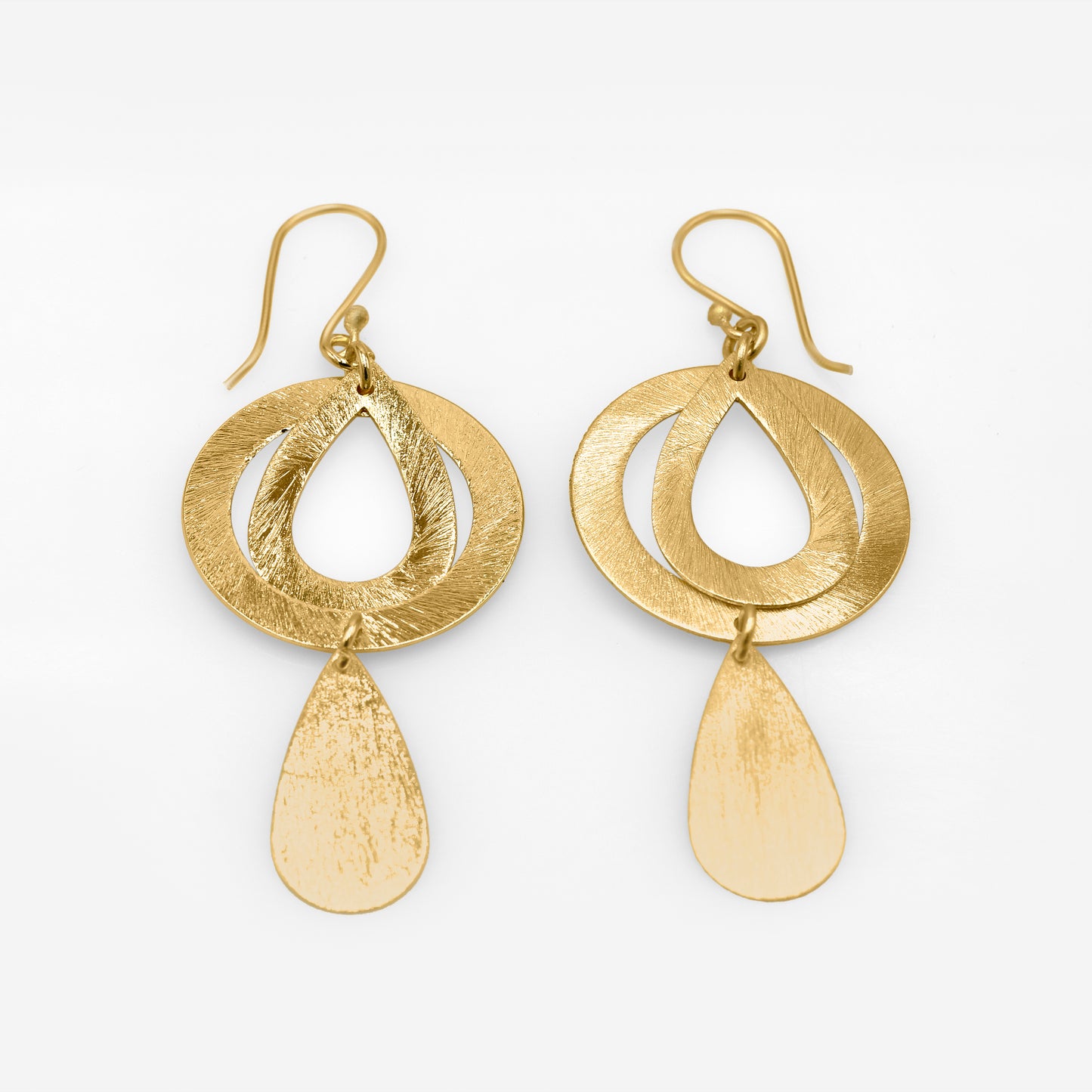 Drop Within Ring Hook Earrings