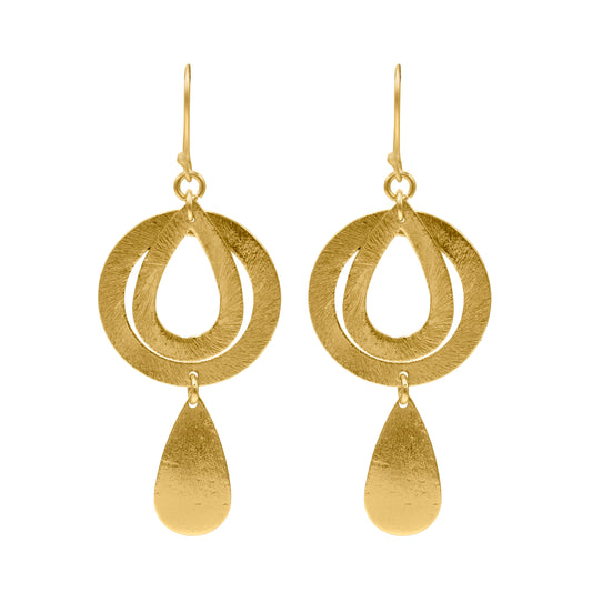 Drop Within Ring Hook Earrings