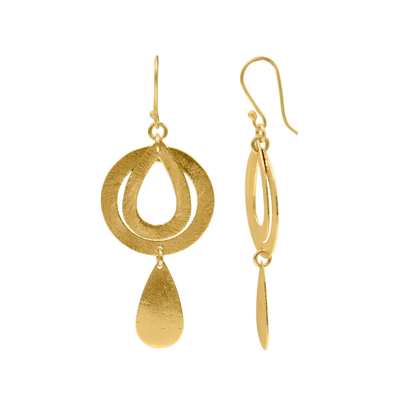 Drop Within Ring Hook Earrings