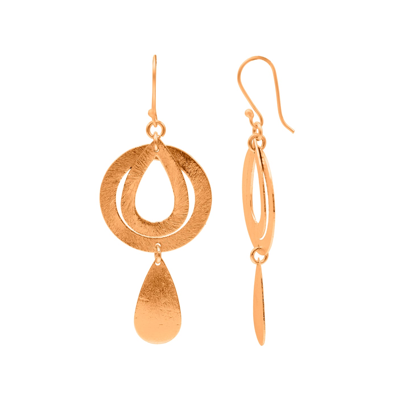 Drop Within Ring Hook Earrings