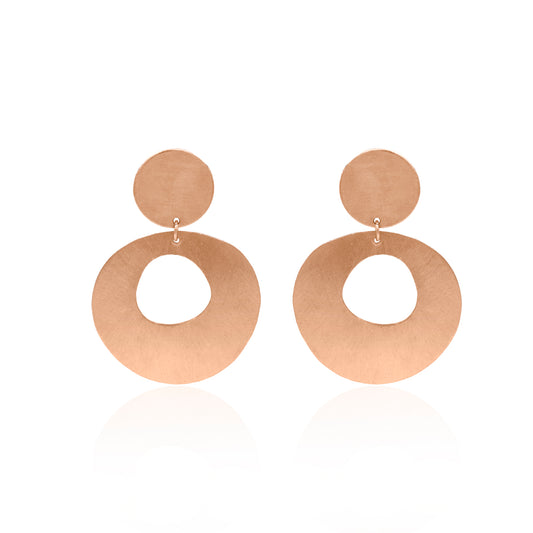 Hole In The Circle Stud Earrings