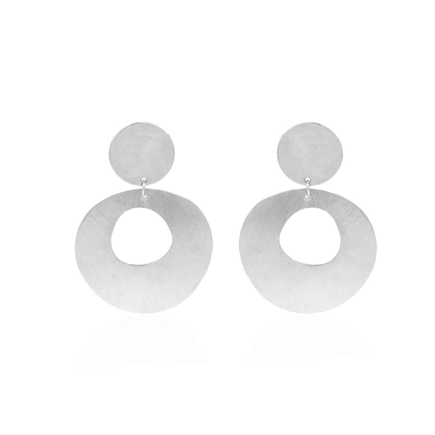 Hole In The Circle Stud Earrings