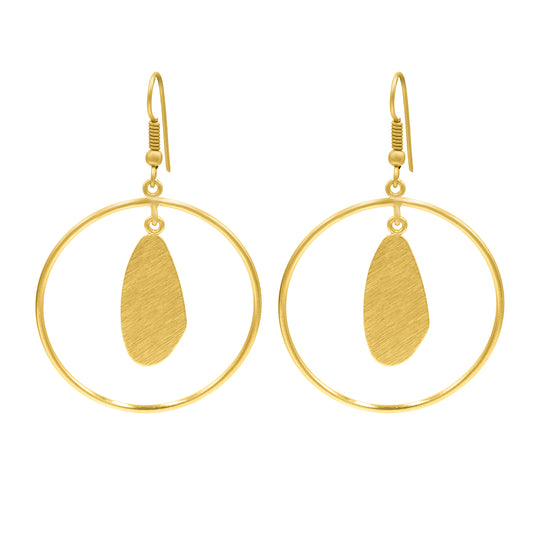 Bell In A Ring Hook Earrings