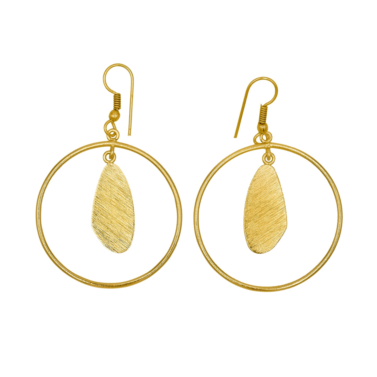 Bell In A Ring Hook Earrings